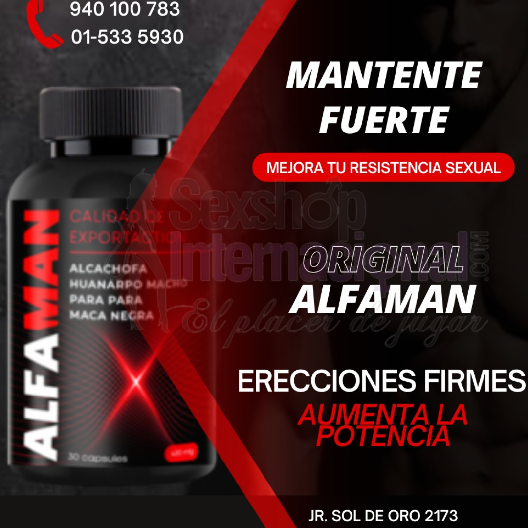 ALFAMAN - Alargamiento de Pene - SEXSHOP PLAZA NORTE.